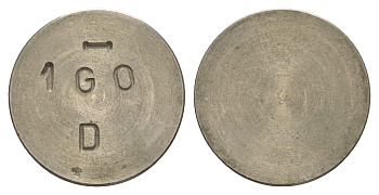 Нидерланды жетон для игровых автоматов ND диаметр 24 мм, вес 5,4 гр никель 4548-717