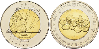 ЕВРОПА 2 ЕВРО 2003 ЕВРОПРОБНИК, БОЛЬШОЙ ФОРМАТ биметалл PROOF 02-116-15