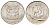 ЮАР 50 центов 1984 Зантедеския Эллиота (калла), герб KM 87 никель UNC 4695-1126