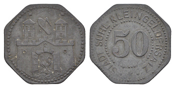 Зуль 50 пфеннигов ND (1917) Funck 528.3, Men18 30865.3 цинк 1527-1434