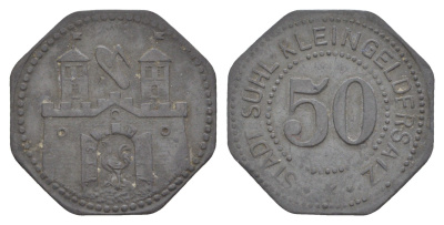 Зуль 50 пфеннигов ND (1917) Funck 528.3, Men18 30865.3 цинк 1527-1434