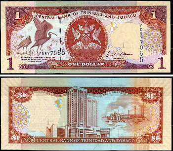 Тринидад и Тобаго 1 доллар 2006 Pick 46a бумага UNC (пресс) 8604-16-2-2