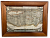 Карта мира Theatrum Orbis Terrarum первый географический атлас современного типа, в раме со стеклом, 27x20 см CRT
