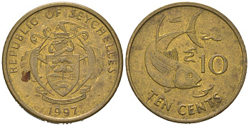 Сейшельские острова (Сейшелы) 10 центов 1997 KM 48 латунь 4618-711