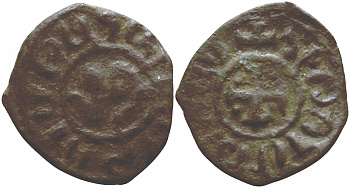 Киликийская Армения кардез 1289-93, 1295-96, 1301-05 Хетум II 2,58 гр VERY FINE (R ) Nerc. 402 медь 1073-1-4-2