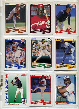 США КАРТОЧКИ БЕЙСБОЛЬНЫЕ 9 штук разных 7501-39