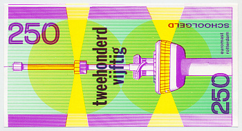 НИДЕРЛАНДЫ 250 ГУЛЬДЕНОВ ND ШКОЛЬНЫЕ ДЕНЬГИ, ТЕЛЕБАШНЯ В РОТТЕРДАМЕ, односторонний бумага UNC (ПРЕСС) 6317-17-2