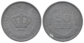 Румыния 20 лей (леев) 1942 KM 62 цинк 4646-1126