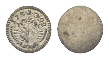 Нюрнберг 1 пфенниг 1792 KM 377 серебро UNC 1529-923