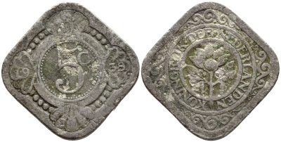 НИДЕРЛАНДЫ 5 ЦЕНТОВ 1938 KM 153 медно-никель 4398-642