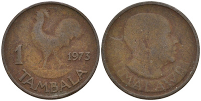 Малави 1 тамбала 1973 KM 7 бронза 4174-969