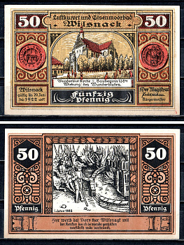 Вильснак (Пруссия, Бранденбург) 50 пфеннигов 1922 2193-50-1-1