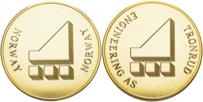 НОРВЕГИЯ МЕДАЛЬ TRONRUD INGINEERING 01-240-55