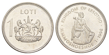 Лесото 1 лоти 1998 KM 66 сталь плакированная никелем UNC 4617-451