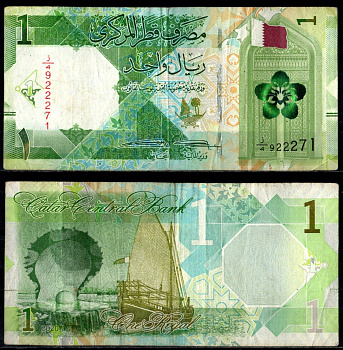 Катар 1 риал 2020 Pick W32 бумага 6352-50-1-2