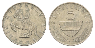 Австрия 5 шиллингов 1978 KM 2889a медно-никель 181-1134