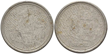 БРАЗИЛИЯ 1 СЕНТАВО 1994 РЕФОРМА 1994-, ГОЛОВА СВОБОДЫ ВЛЕВО KM 631 нержавеющая сталь 51-2817