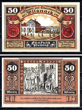 Вильснак (Пруссия, Бранденбург) 50 пфеннигов 1922 2193-49-2-1