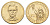 США 1 доллар 2010 P, Президент США - Авраам Линкольн (1861-1865) KM 478 медь с марганцево-латунным покрытием UNC 4624-612