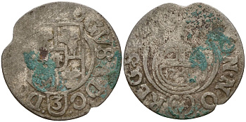 Польша 3 полкера (3 полторака - 1 крейцер) ND (1620-1627) Сигизмунд III Ваза (1587-1632) KM 41 серебро 4158-1042