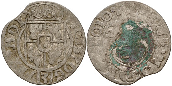 Польша 3 полкера (3 полторака - 1 крейцер) ND (1620-1627) Сигизмунд III Ваза (1587-1632) KM 41 серебро 4158-1112