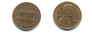 США 1 ЦЕНТ 1979 ЛИНКОЛЬН KM 201 медь цинк 179-345