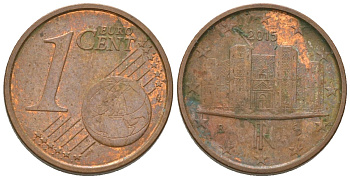 Италия 1 евроцент 2015 R KM 210 сталь плакированная медью 4580-255