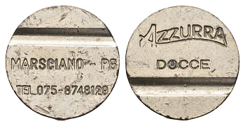 Италия жето для прохода в душевую - AZZURRA диаметр 24 мм, вес 5,1 гр никель 4670-654