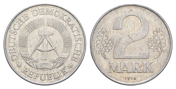 ГДР 2 марки 1978 A KM 48 алюминий 4648-1037