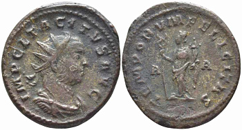 Римская Империя аврелианиан 276 Тацит TEMPORVM FELICITAS Лугдун Good Very fine (5,26 гр - ЗНАЧИТЕЛЬНОЕ ПРЕВЫШЕНИЕ НОРМАТИВНОГО ВЕСА 4,03 ГР) RIC 65 бронза 1073-17-22