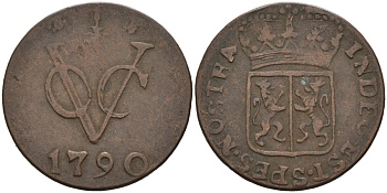 Нидерландская Восточная Индия, Гельдерланд (Gelderland) 1 дуит 1790 KM 50.2 медь 4577-113