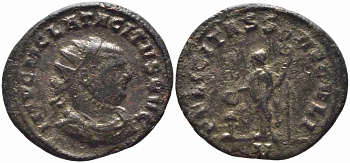 Римская Империя аврелианиан 275 Тацит FELICITAS SAECVLI Сисция Good Very fine RIC 184 var бронза 1073-16-17