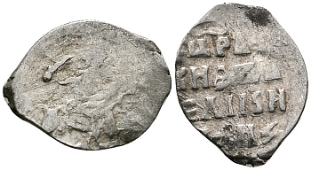 Русское Царство денга 1547-1584 Иван IV Васильевич, Московский  монетный двор, 0,34 ГР ГиК №60 серебро 262-1464