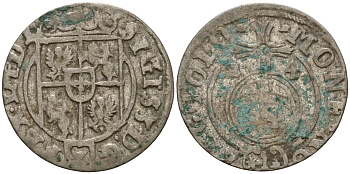 Польша 3 полкера (3 полторака - 1 крейцер) 1624 Сигизмунд III Ваза (1587-1632) Gorecki B.24, KM 41 серебро 4160-148
