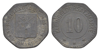 Пирмазенс 10 пфеннигов 1917 Funck 426.4, Men18 25724.4 цинк 4643-942