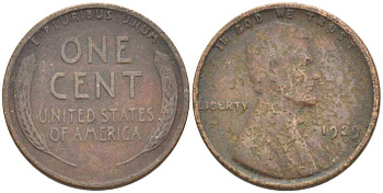 США 1 ЦЕНТ 1929 ЛИНКОЛЬН KM 132 бронза 3309-1235