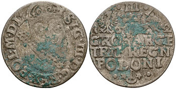 Польша, Эльбинг трояк (3 гроша) 1622 Сигизмунд III Ваза (1587-1632), Монетный двор Краков, герб "Сас" - управляющий монетного двора Миколай Данилович в 1616-1624 Iger K.22.1.a, KM 31 серебро 4160-264