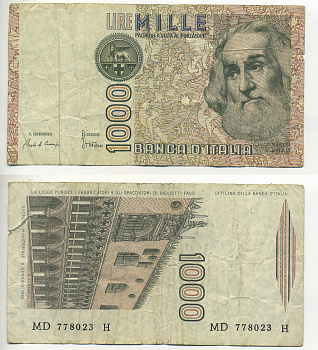 Италия 1000 лир 1982 Дворец дожеи?, Марко Поло Pick 109b 7553-14-3