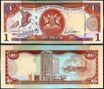 Тринидад и Тобаго 1 доллар 2006 Pick 46 бумага aUNC 7116-27-1-2