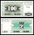Босния и Герцеговина 100 динаров 1992 Pick 13 бумага UNC (пресс) 7375-49-2-2