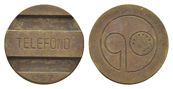 Аргентина телефонный жетон ND (1948-1990) латунь 4636-1017