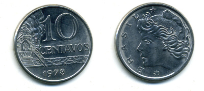 БРАЗИЛИЯ 10 СЕНТАВОС 1978 35-346