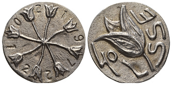 Дания медаль "40 лет правления Маргрете II" 2012 диаметр 45 мм, вес 47,4 гр цинк 01-233-44