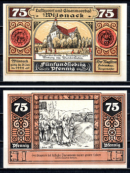 Вильснак (Пруссия, Бранденбург) 75 пфеннигов 1922 2193-49-3-2