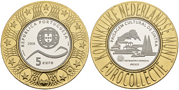 Португалия 5 евро 2006 ЮНЕСКО, Сохранение культурного ландшафта Синтры, коллекция Нидерландского монетного двора KM 769 a серебро PROOF 11-060-33