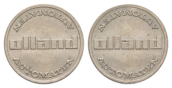 Нидерланды жетон Olland Automaten диаметр 22 мм, вес 4,7 гр медно-никель aUNC 4656-556
