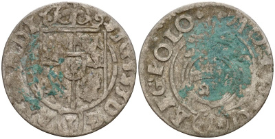 Польша 3 полкера (3 полторака - 1 крейцер) ND (1620-1627) Сигизмунд III Ваза (1587-1632) KM 41 серебро 4158-1159