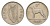 Ирландия 6 пенсов 1946 собака, ирландский волкодав KM 13a медно-никель 4690-326