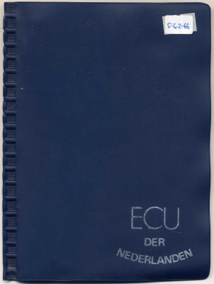 Нидерланды набор из 8 центов экю 1992 в оригинальном альбоме, с сертификатом    UNC  5-6-2-66