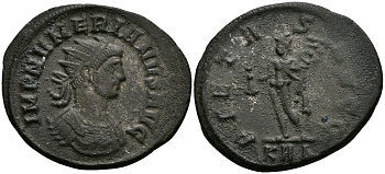 Римская Империя аврелианиан 284 Нумериан PIETAS AVGG, Пиетата, персонификация Благочестия Рим Good Very fine RIC 416 бронза 1073-2-6-5